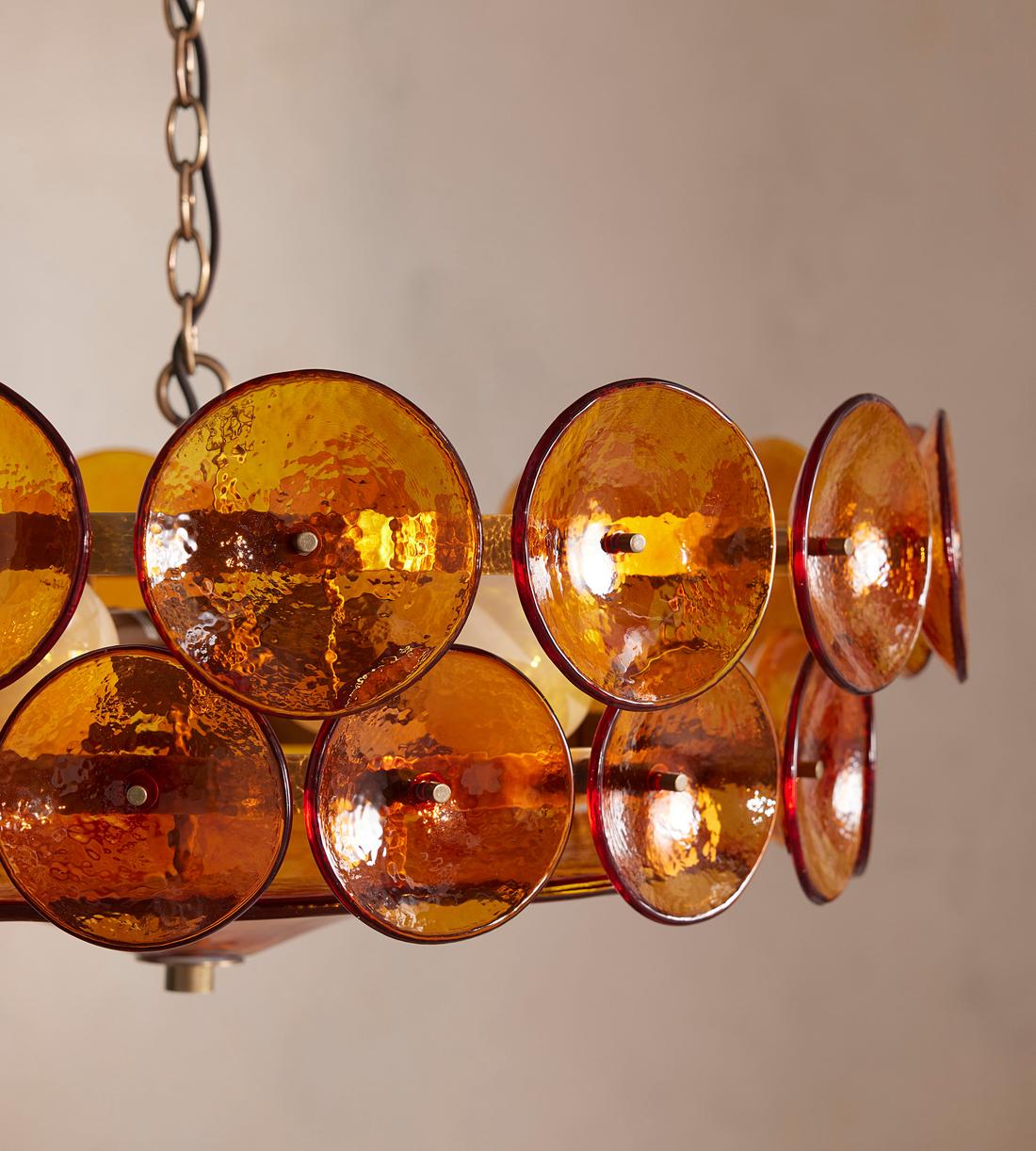 Lorenzo Disc Murano Chandelier