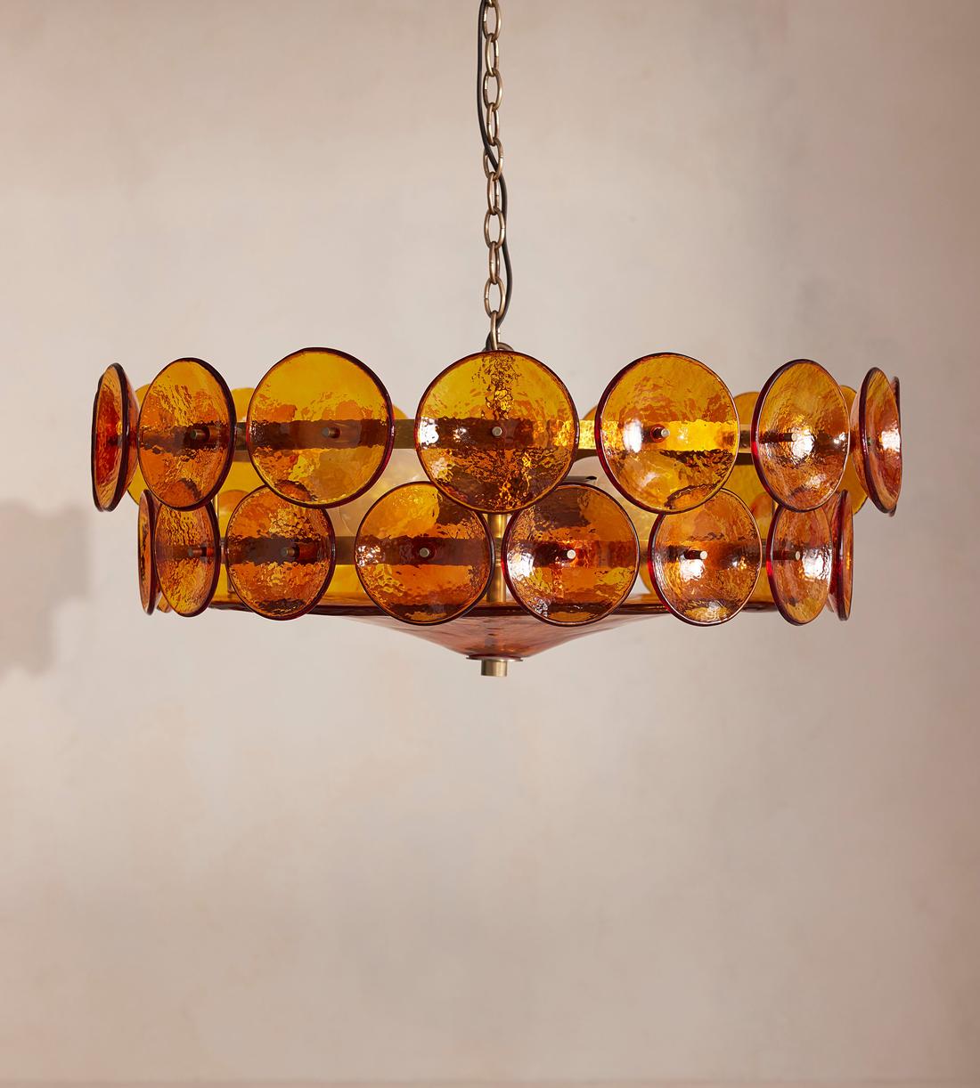 Lorenzo Disc Murano Chandelier