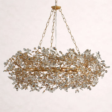 Fiore Crown Chandelier 32"