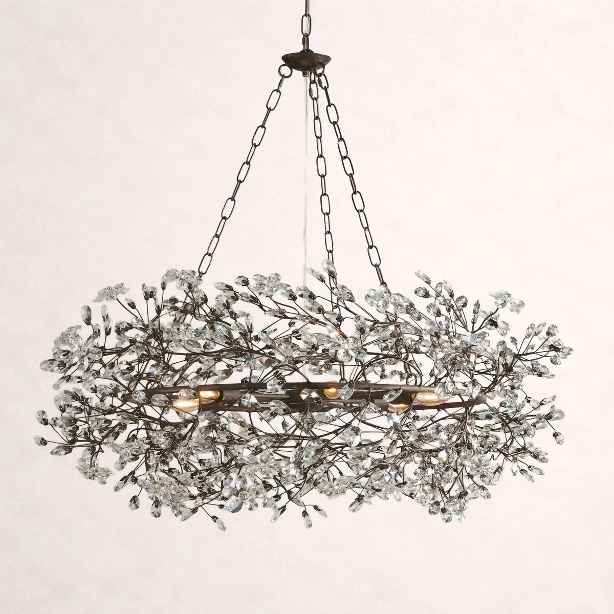 Fiore Crown Chandelier 32"