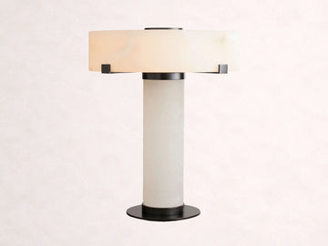 Chayla Alabaster Table Lamp in Bronze