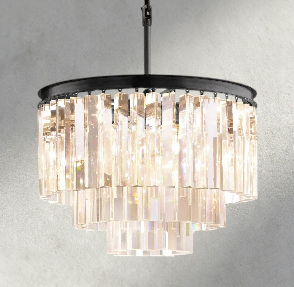 1920s Odeon Round Chandelier 20", 32", 44"