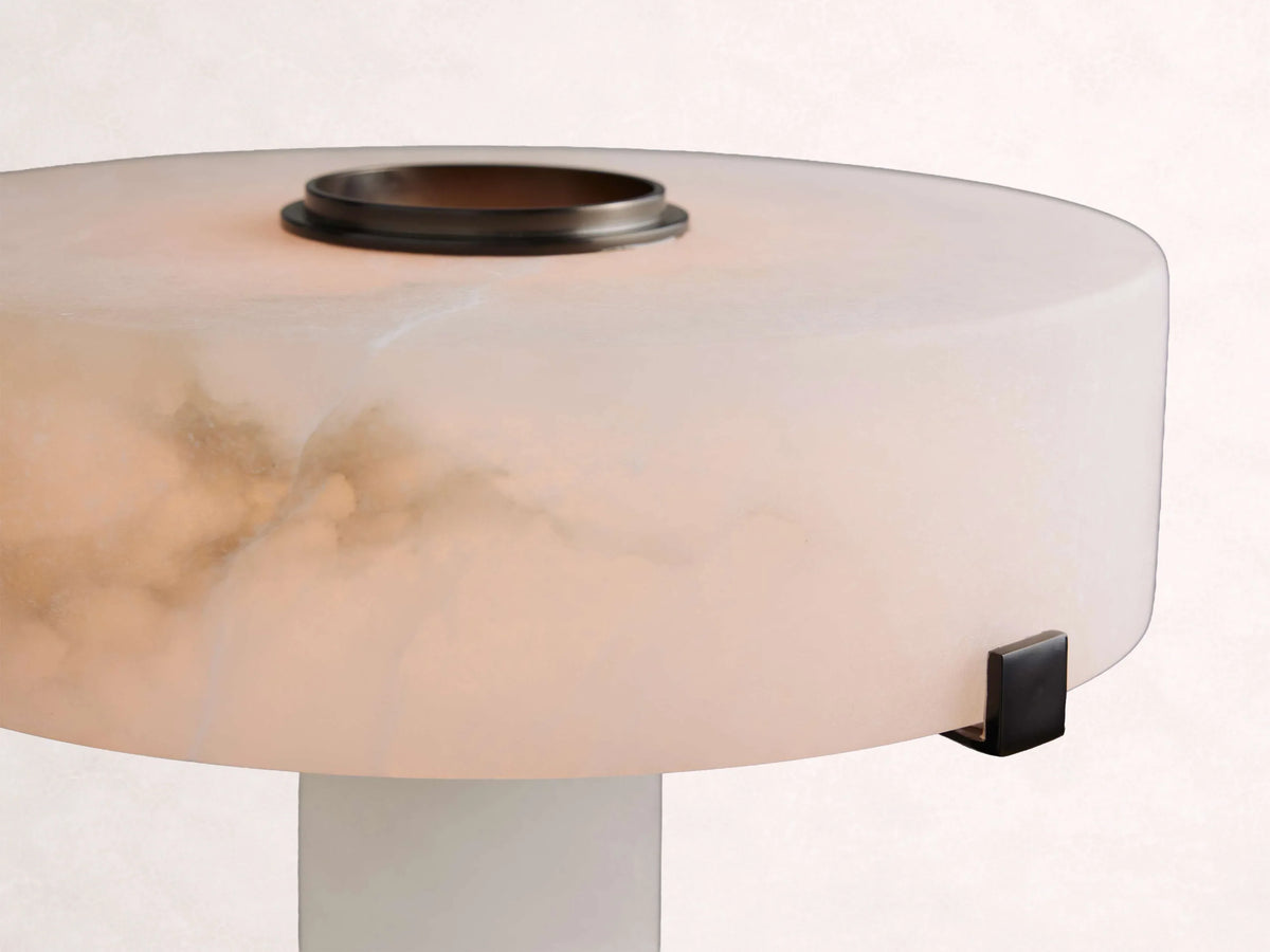 Chayla Alabaster Table Lamp in Bronze