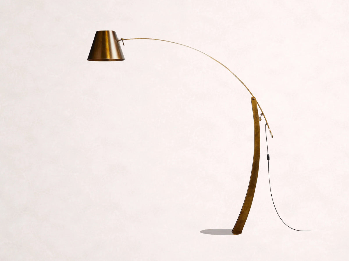 Arcadia Bronze Arc Floor Lamp
