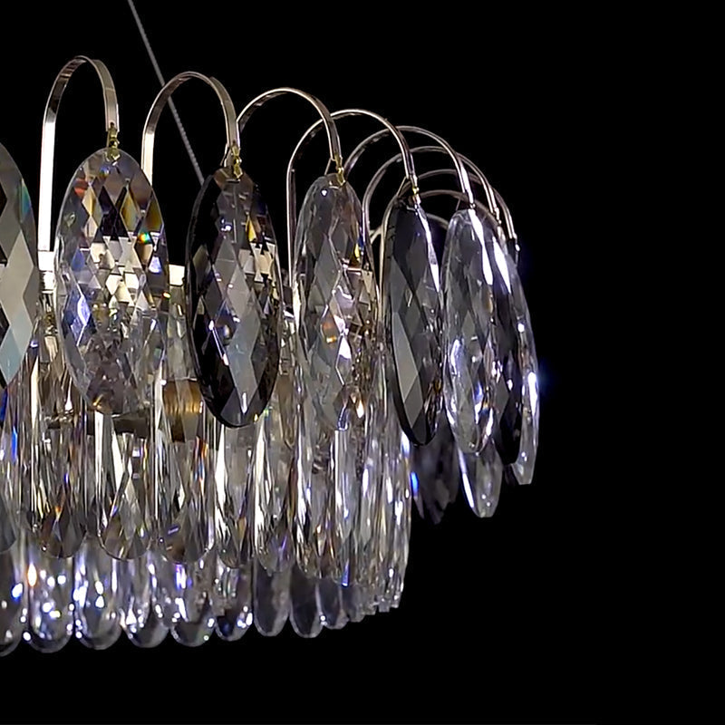 Luxurious K9 Crystal Chandelier Modern Ceiling Light Fixtures Set for Living Room / dining Room