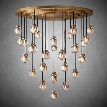 Pearls Round Chandelier 48"
