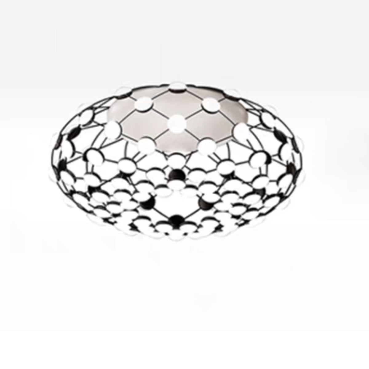 Modern Basket Pendant Chandelier with Acrylic and Metal Finish for Living and Dining Room