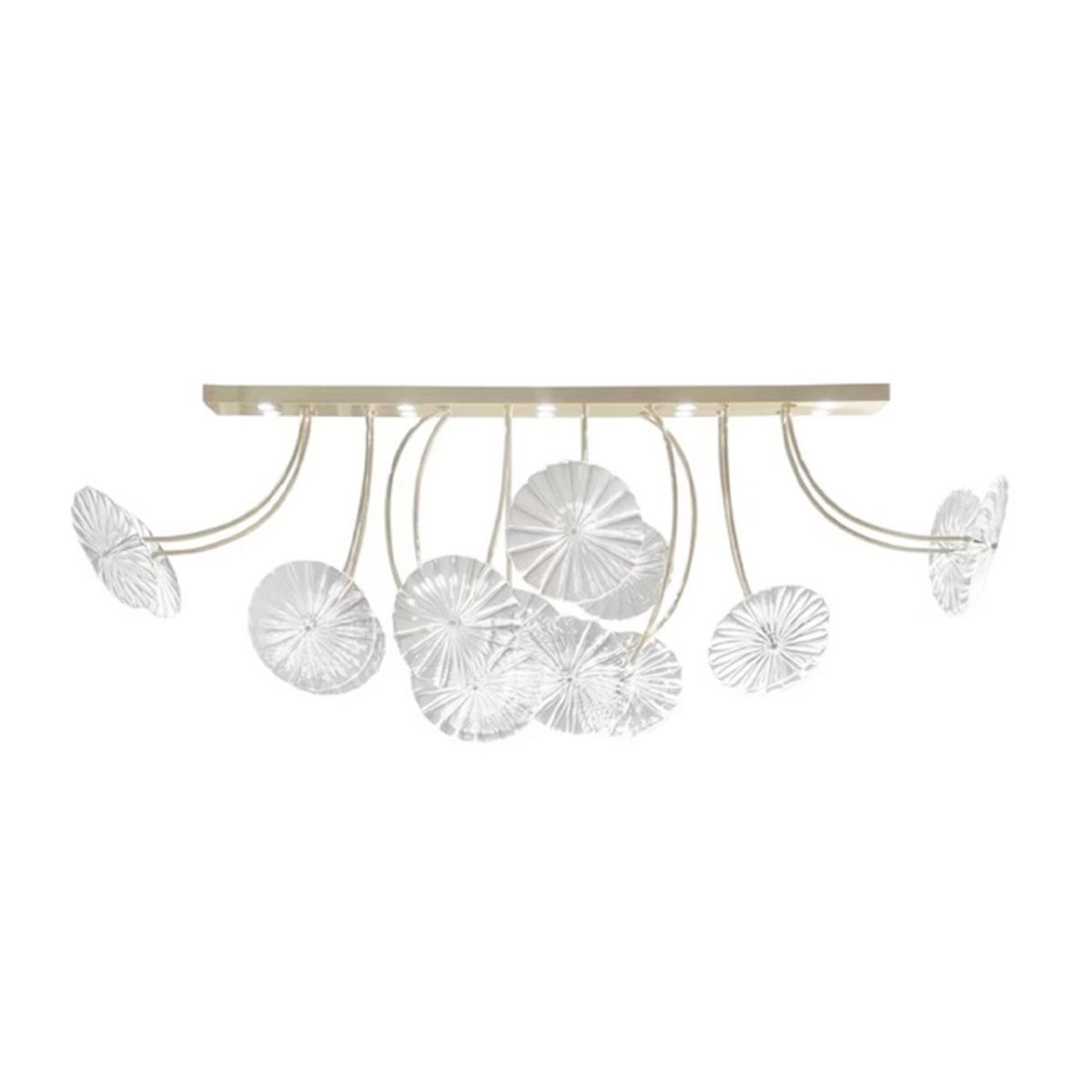 Modern Creative Glass Lotus Pendant Light for Kitchen Island