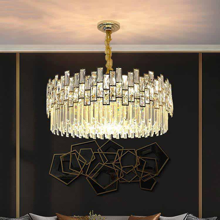 Palo Clear Crystal Round Chandelier