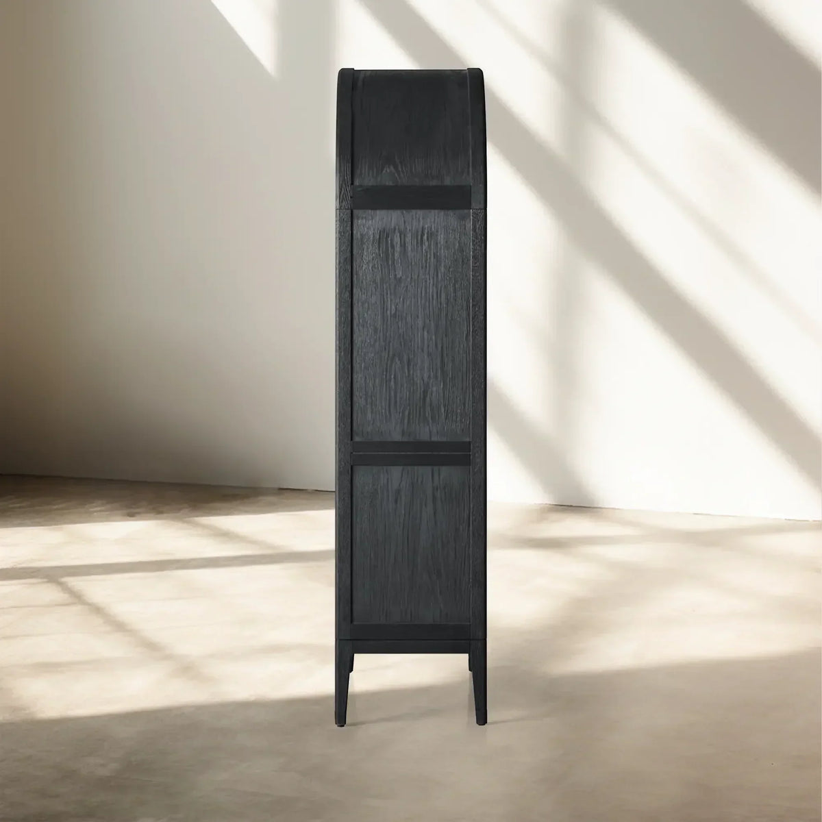 Hattie Open Bookcase in Oak 36-Inchw 46-Inchw