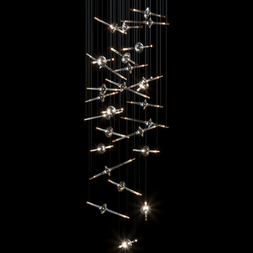 Orvane Crystal Orbit Scatter Pendant