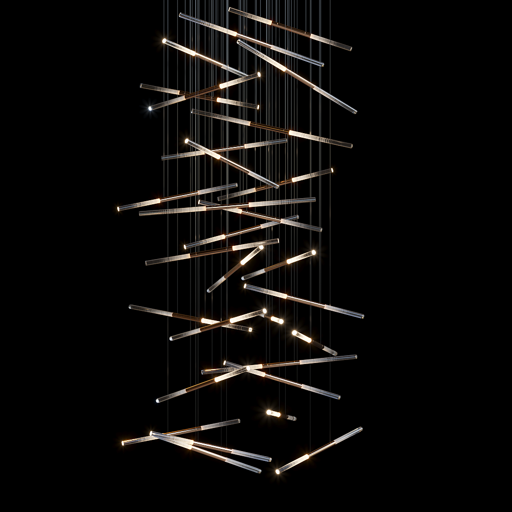 Liora Crystal Rod Scatter Pendant
