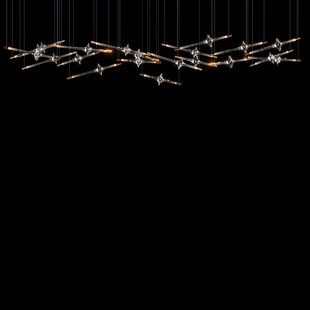 Orvane Crystal Orbit Scatter Pendant