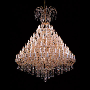 200 Lights Huge Maria Theresa Chandeliers