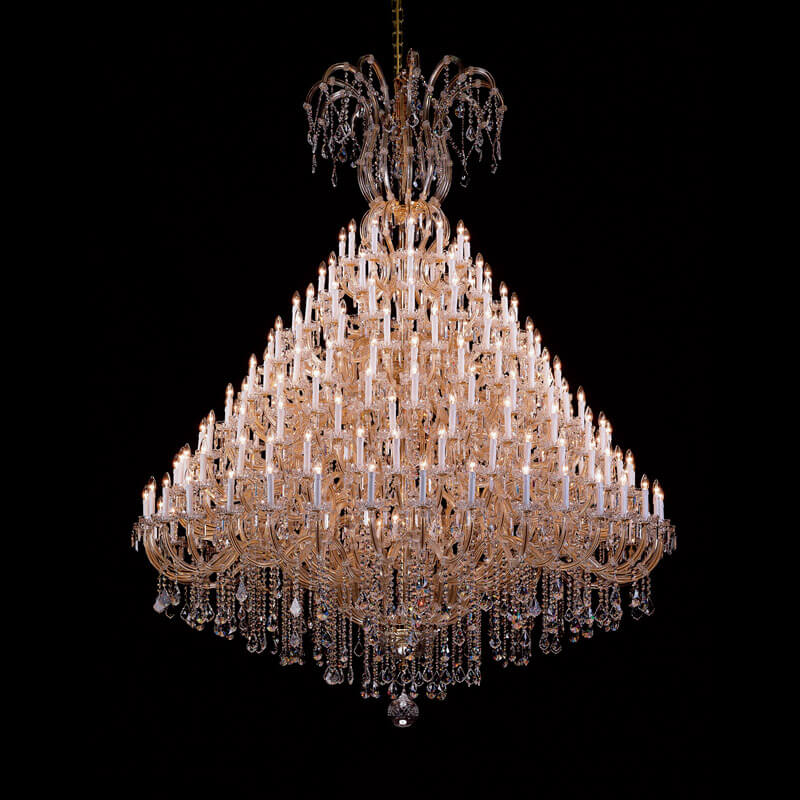 200 Lights Huge Maria Theresa Chandeliers