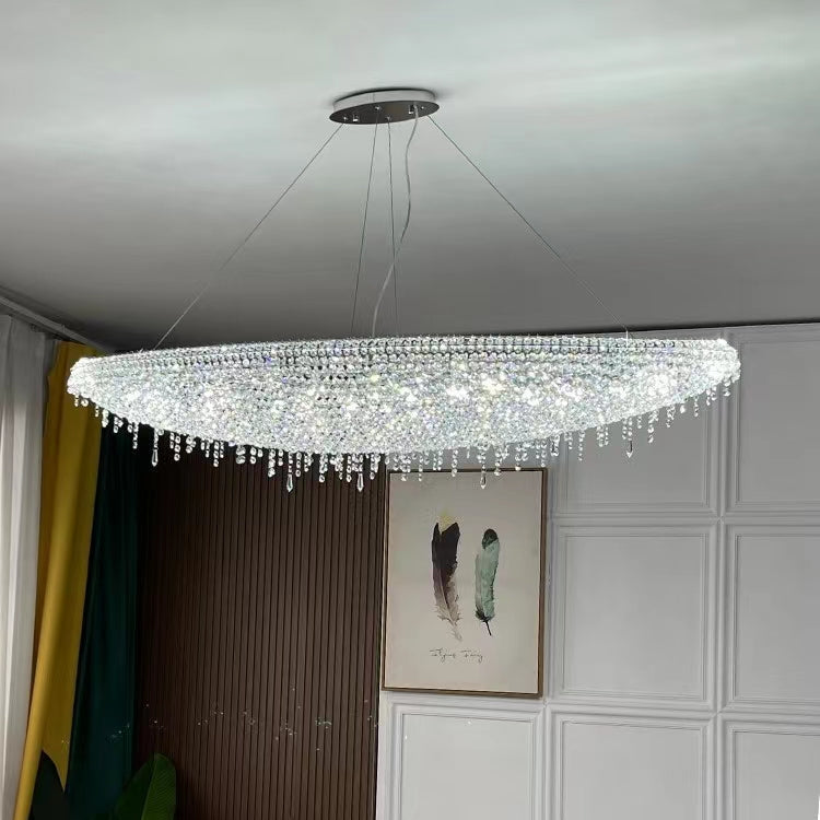 Designer Creative Light Luxury Boat-Shaped Crystal Chandelier for Bedroom / Living Room / Bar / dining Room
