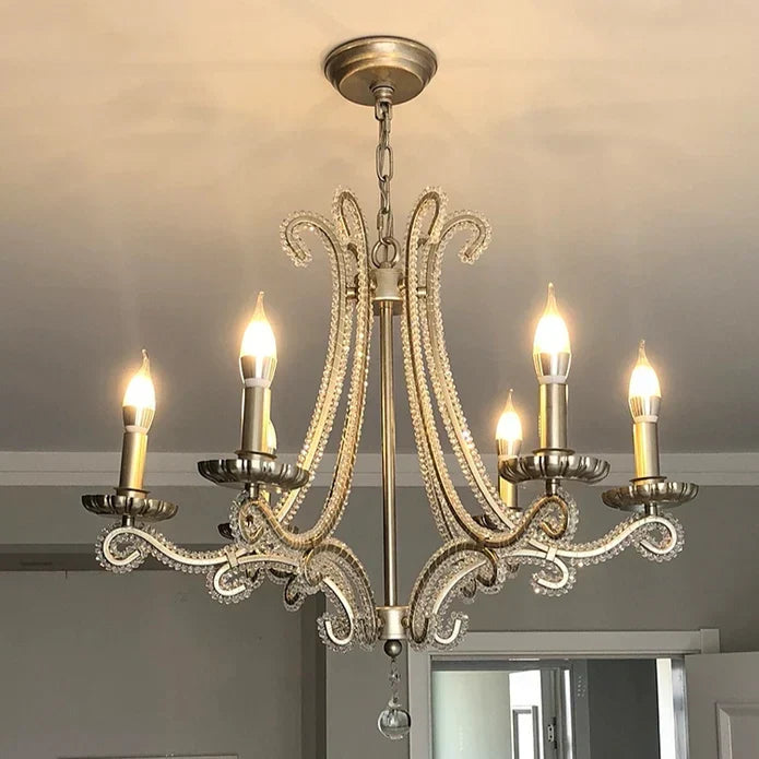 Vintage Octopus Tentacle Crystal Chandelier with K9 Crystal and Metal Finish for Living Room