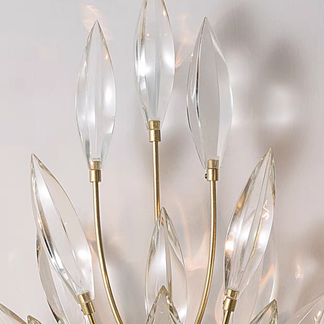 New Romantic Art Lily-Shaped Crystal Chandelier for Living Room / dining Room