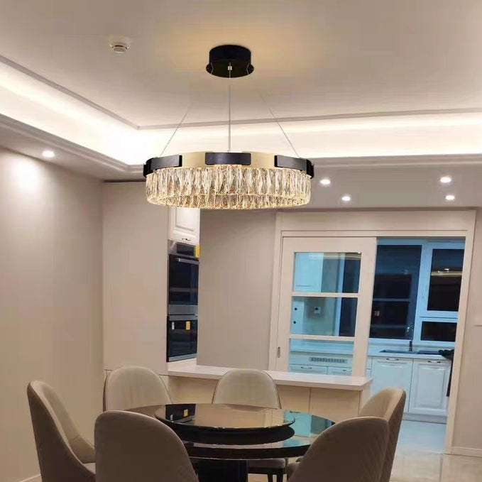 New Designer Recommended Modern Light Luxury Round / oval Crystal Chandelier for Living Room / dining Room