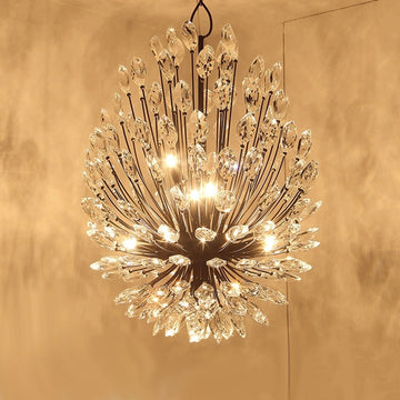 Modern Iron Art Bouquet Shape Branch Crystal Chandelier for Living Room / dining Room / coffe Shops