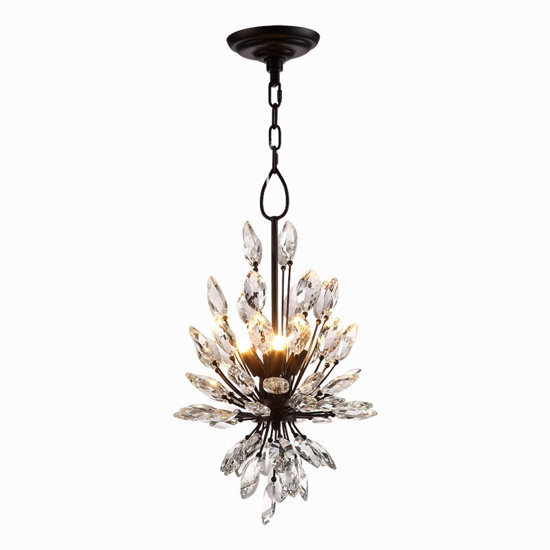 Modern Iron Art Bouquet Shape Branch Crystal Chandelier for Living Room / dining Room / coffe Shops