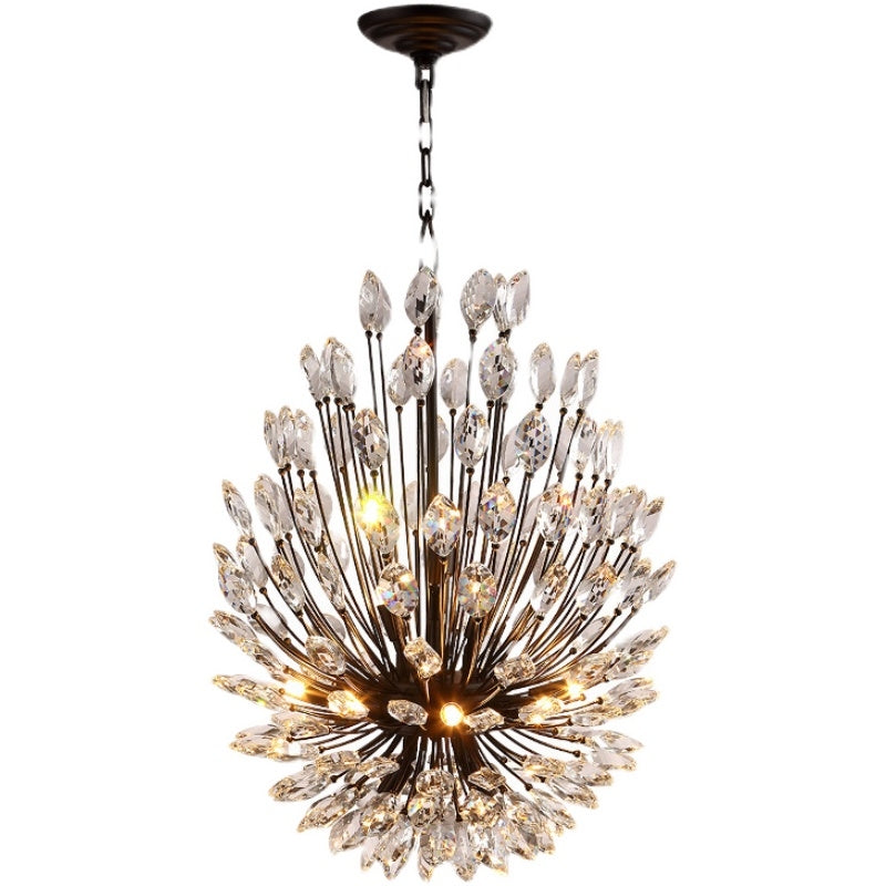 Modern Iron Art Bouquet Shape Branch Crystal Chandelier for Living Room / dining Room / coffe Shops