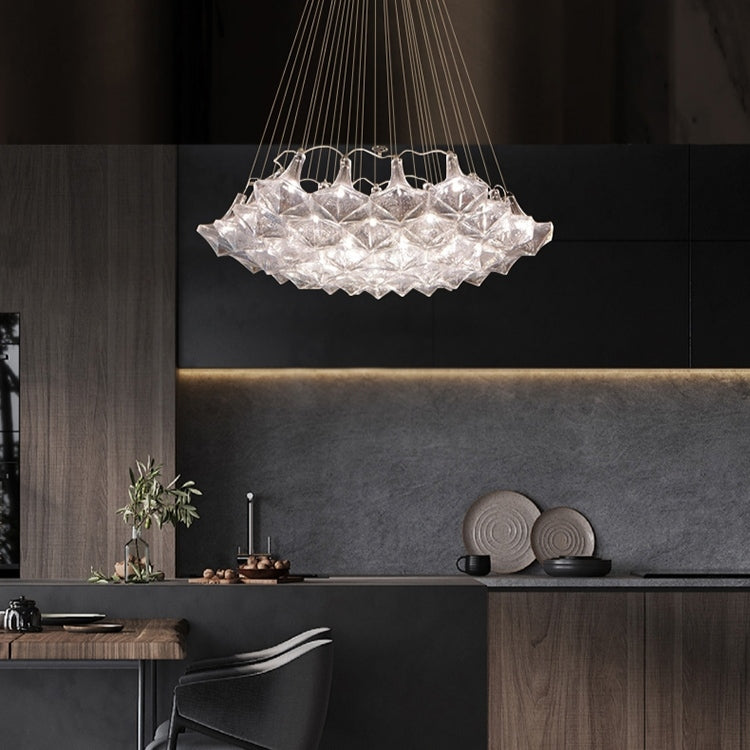 New Oversize Modern Minimalist Glass Art Chandelier for Living Room / stairs / foyer