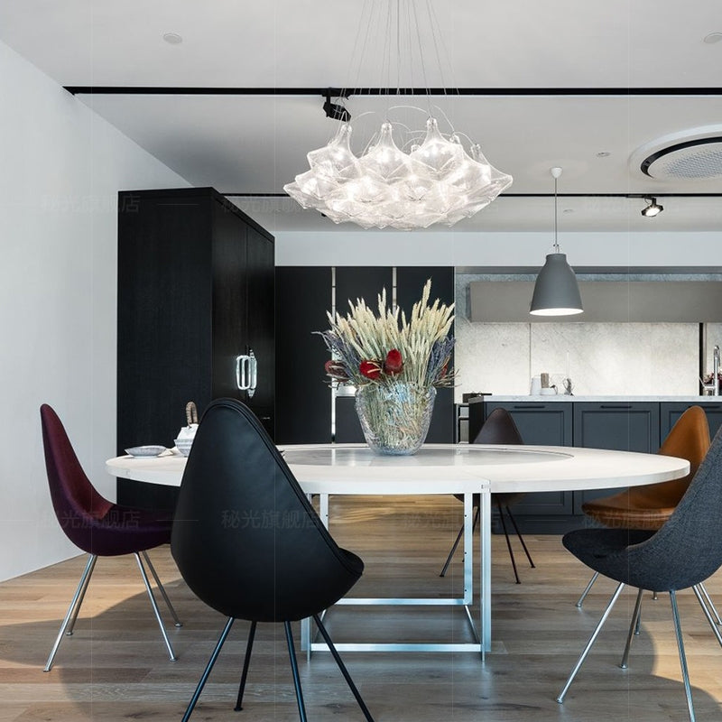 New Oversize Modern Minimalist Glass Art Chandelier for Living Room / stairs / foyer