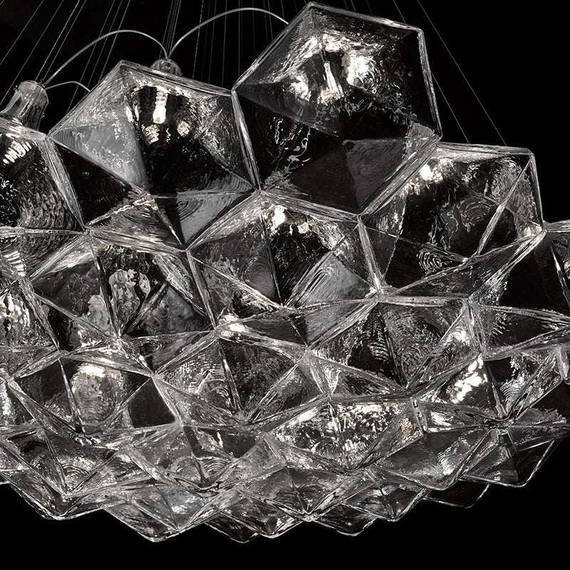 New Oversize Modern Minimalist Glass Art Chandelier for Living Room / stairs / foyer