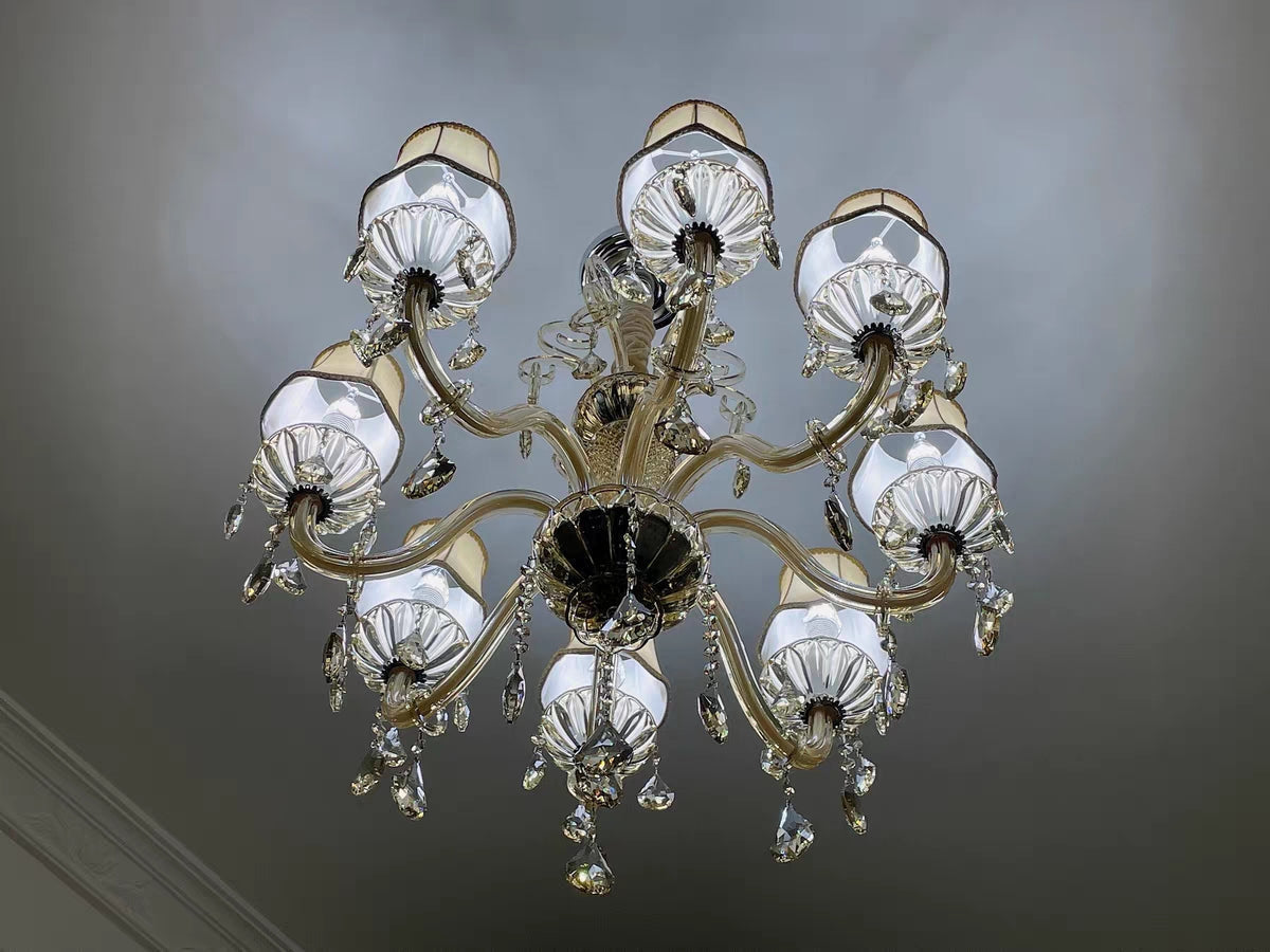 Extra Large Luxury Multi-Tiered Crystal Pendant Chandelier for High-Ceiling Rooms