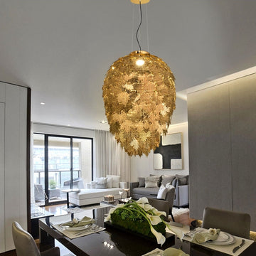 Post-Modern Art Maple Leaves Chandelier for Living / dining Room / study Room