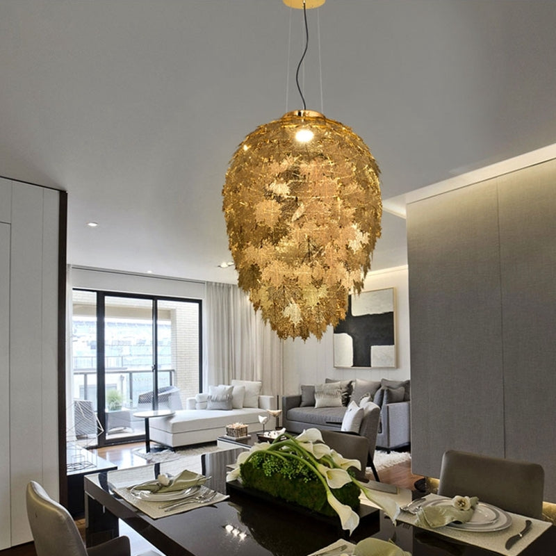 Post-Modern Art Maple Leaves Chandelier for Living / dining Room / study Room