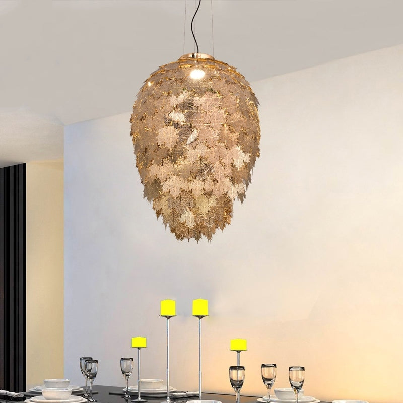 Post-Modern Art Maple Leaves Chandelier for Living / dining Room / study Room