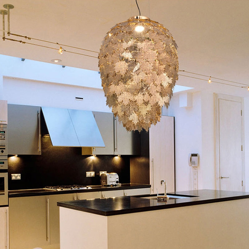 Post-Modern Art Maple Leaves Chandelier for Living / dining Room / study Room