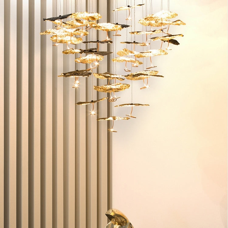 Nordic Art Lotus Leaves Shape Pendant Chandelier for Dining Room / stairs / foyer