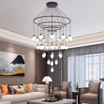 Extra Large Post-Modern Multi-Tier Chandelier for High-Ceiling Room / stairs