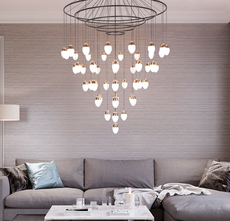 Extra Large Post-Modern Multi-Tier Chandelier for High-Ceiling Room / stairs