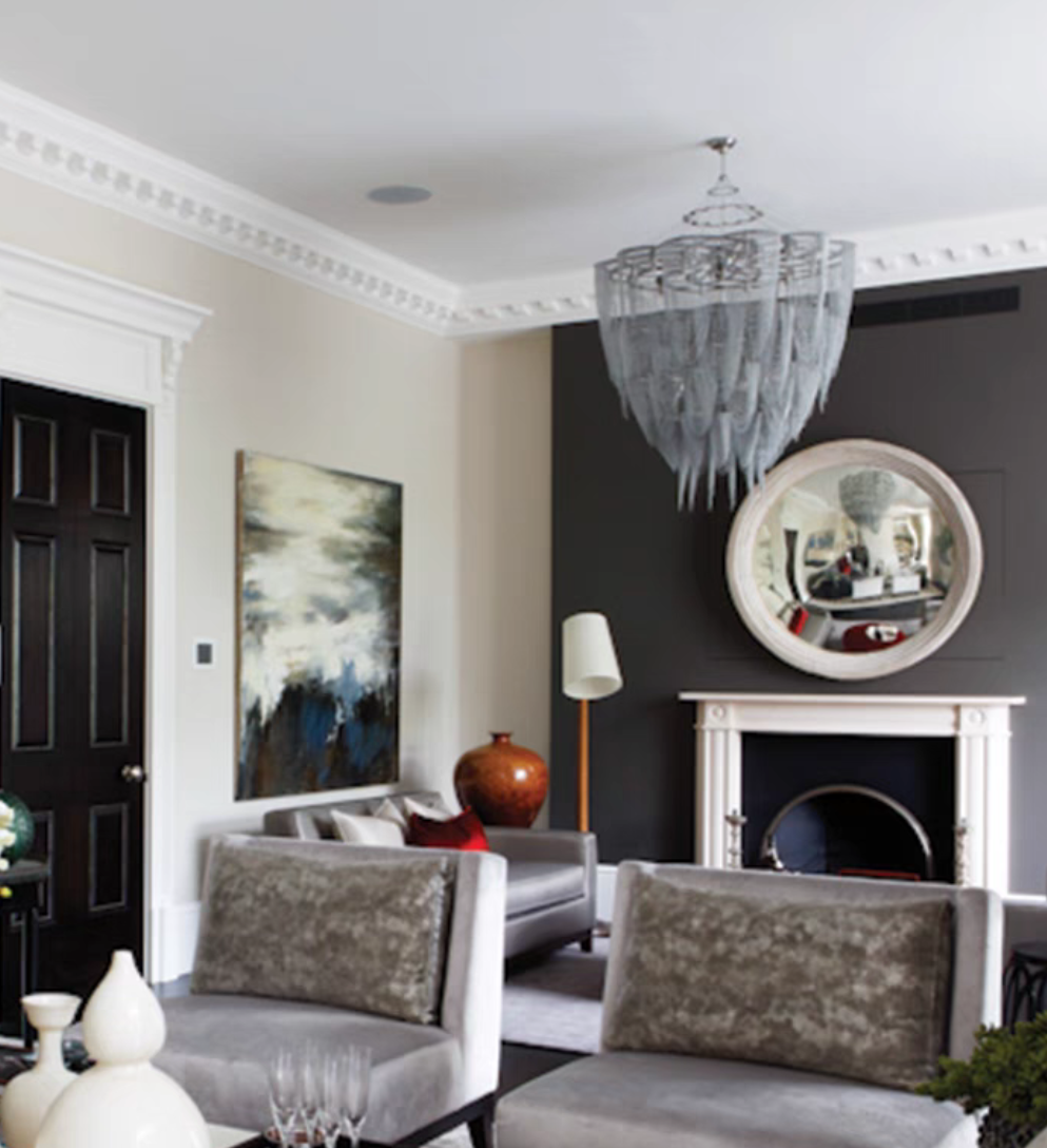 Oversized Modern Aluminium Chain Tassel Pendant Chandelier with Multi-Crafted Finish for Large Living Room