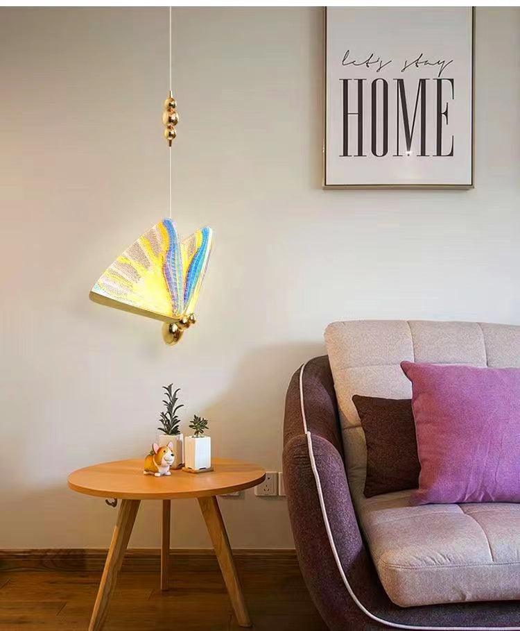 Extra Large Light Luxury Art Butterfly Pendant Chandelier for Bedroom / dining Room / staircase