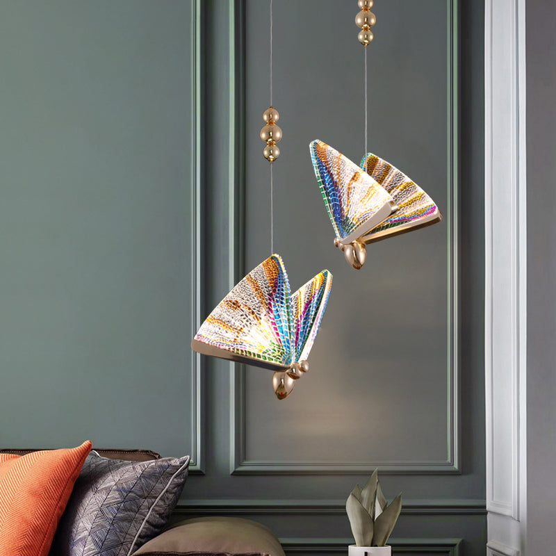 Extra Large Light Luxury Art Butterfly Pendant Chandelier for Bedroom / dining Room / staircase