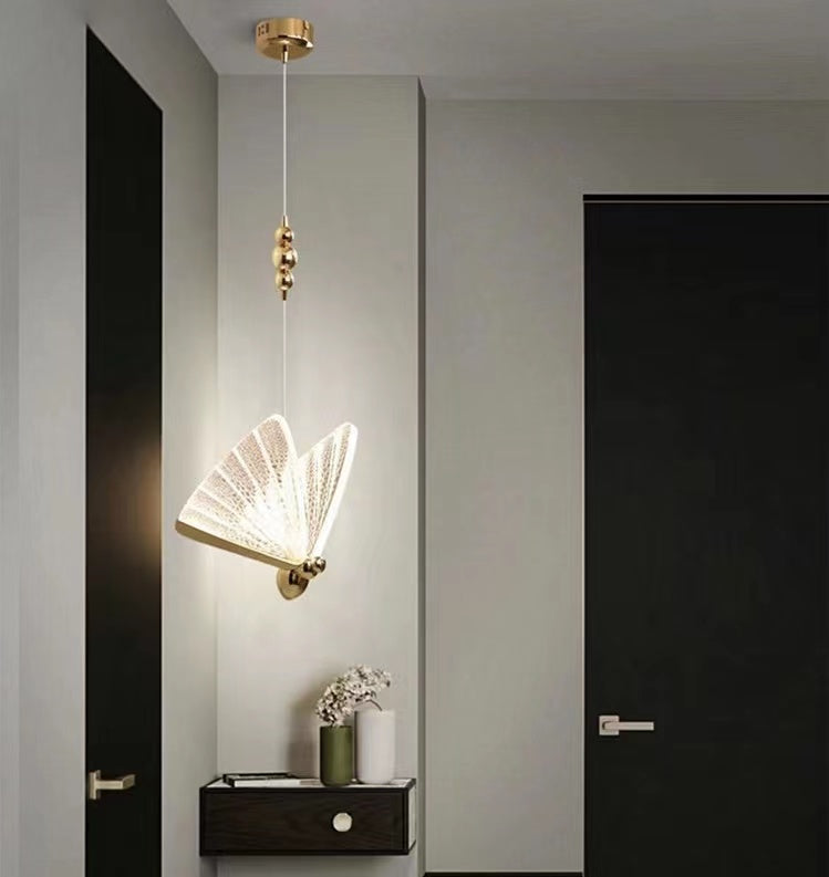 Extra Large Light Luxury Art Butterfly Pendant Chandelier for Bedroom / dining Room / staircase