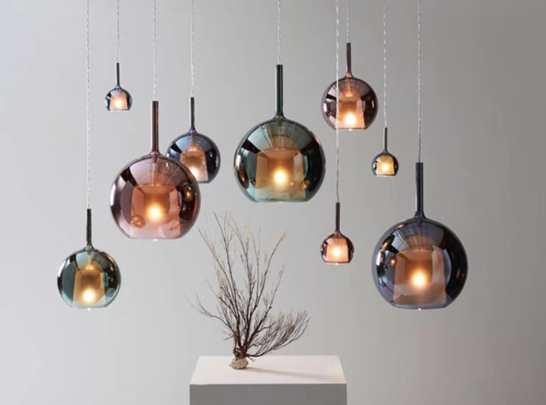 Nordic Bubble Glass Pendant Chandelier for Living Room / bedside / dining Room