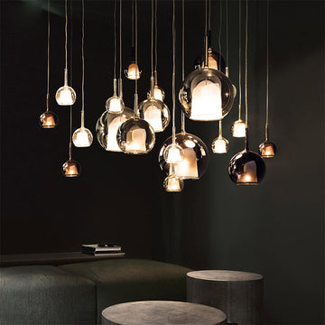Nordic Bubble Glass Pendant Chandelier for Living Room / bedside / dining Room