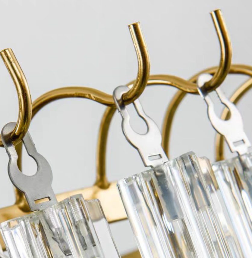 Multi-Tier Modern Light Luxury Crystal Rods Pendant Chandelier for Living Room / bedroom / foyer / entrys