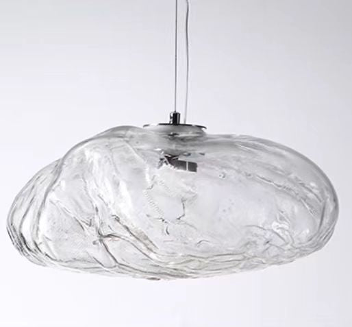 Extra Large Nordic Minimalist Glass Cloud Decorative Chandelier for Stairs / living Room / high-Ceiling Room