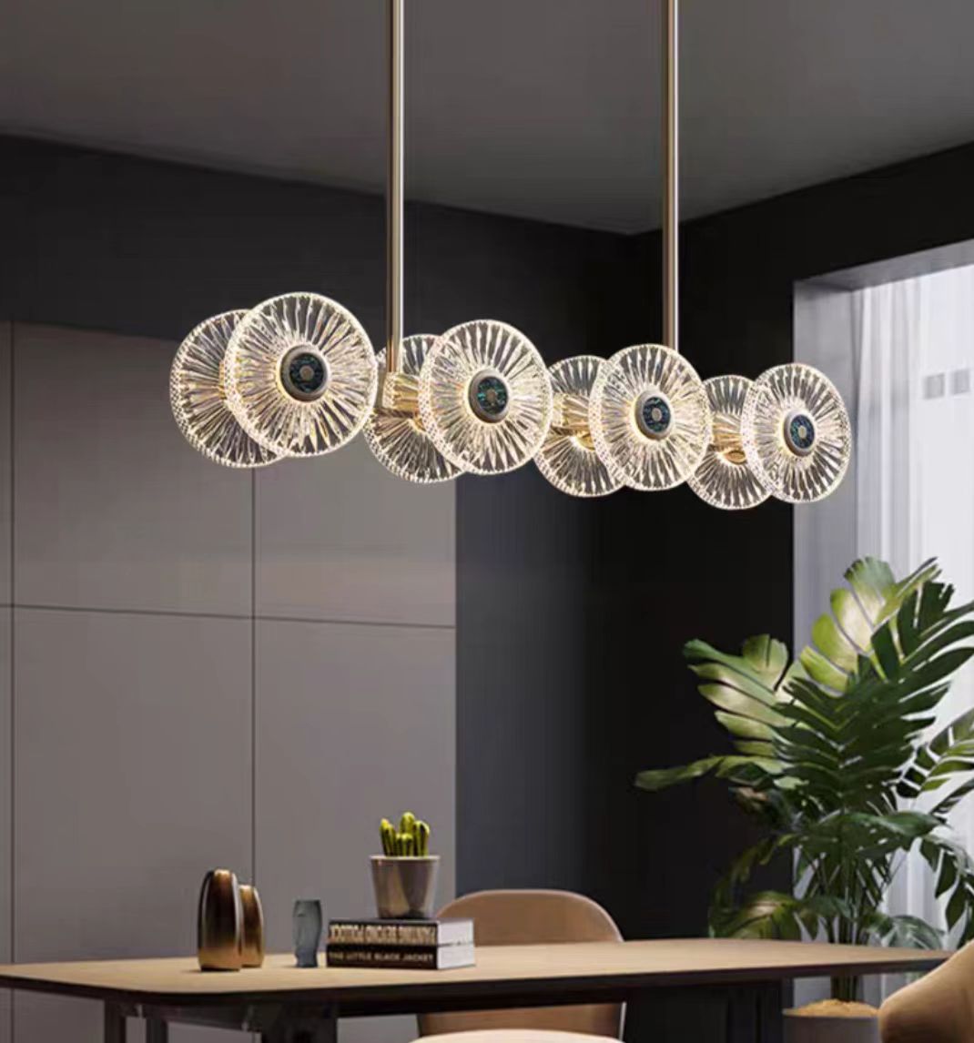 Modern Light Luxury Creative Round Acrylic Pendant Chandelier for Living / dining Room / bedroom