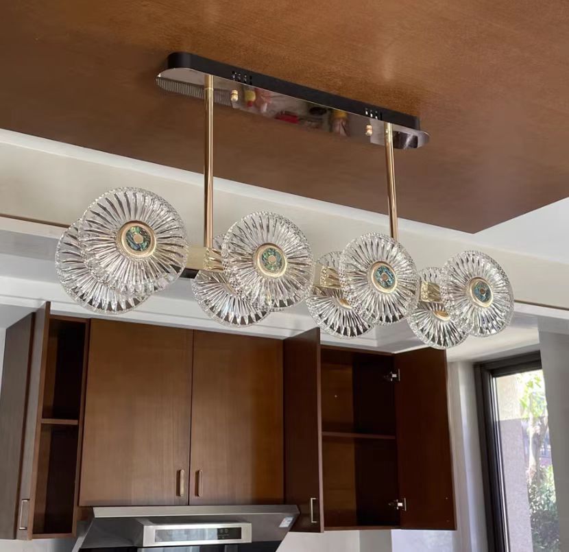 Modern Light Luxury Creative Round Acrylic Pendant Chandelier for Living / dining Room / bedroom