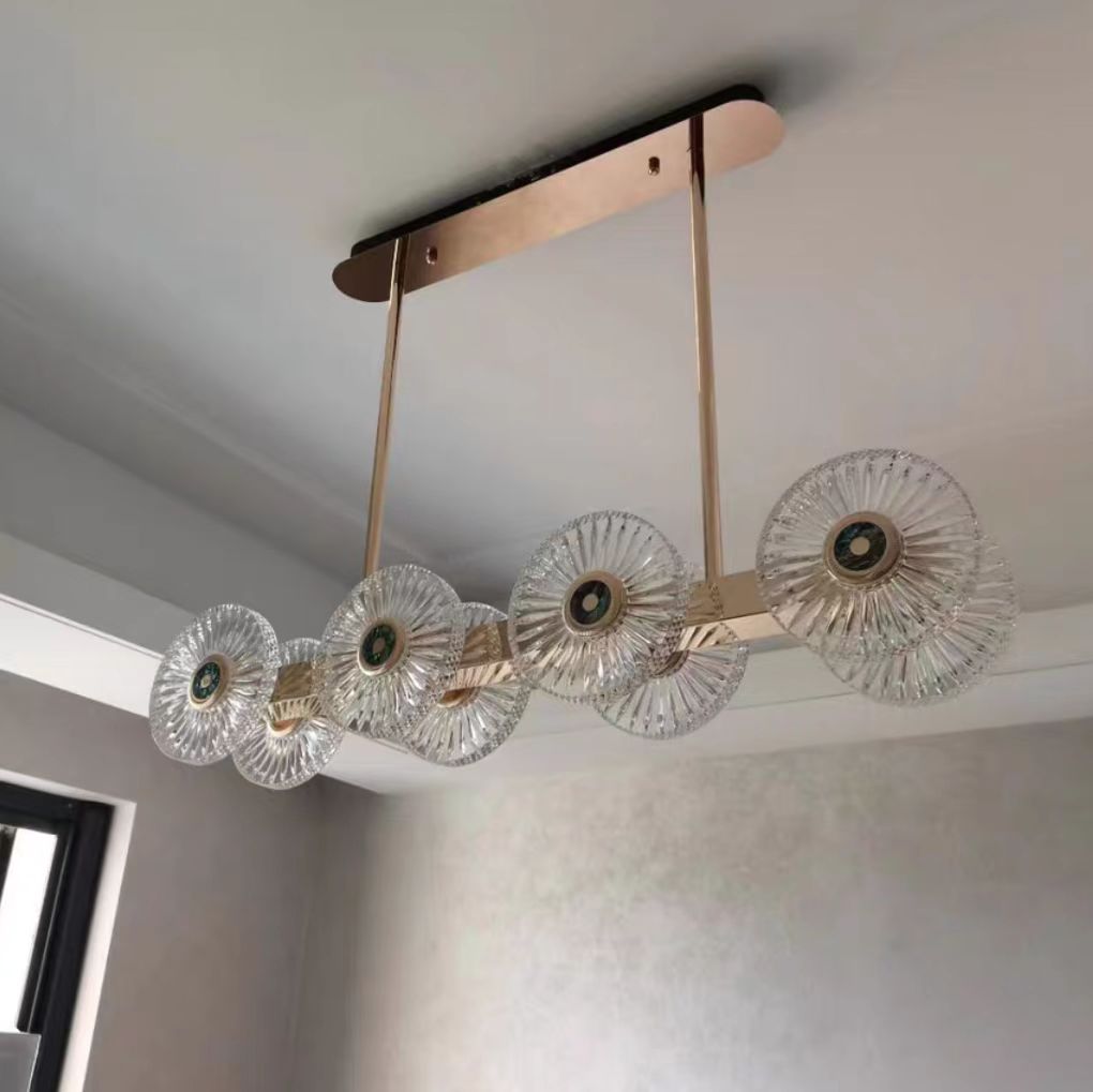 Modern Light Luxury Creative Round Acrylic Pendant Chandelier for Living / dining Room / bedroom