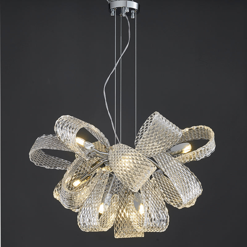 Post-Modern Art Glass Flower Bouquet Pendant Chandelier for Living / dining Room / bedroom