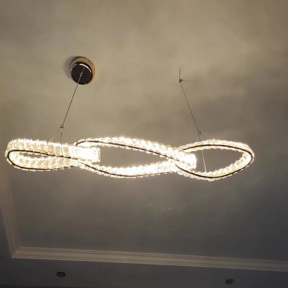 Designer Model Light Luxury Creative Crystal Pendant Chandelier for Dining Room / kitchen Island